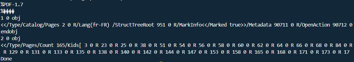 Byte range fetch response